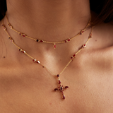 Layered cross necklace - PREORDER