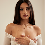 Layered cross necklace - PREORDER