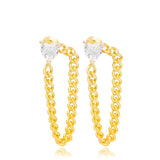 LINKED HEART EARRINGS