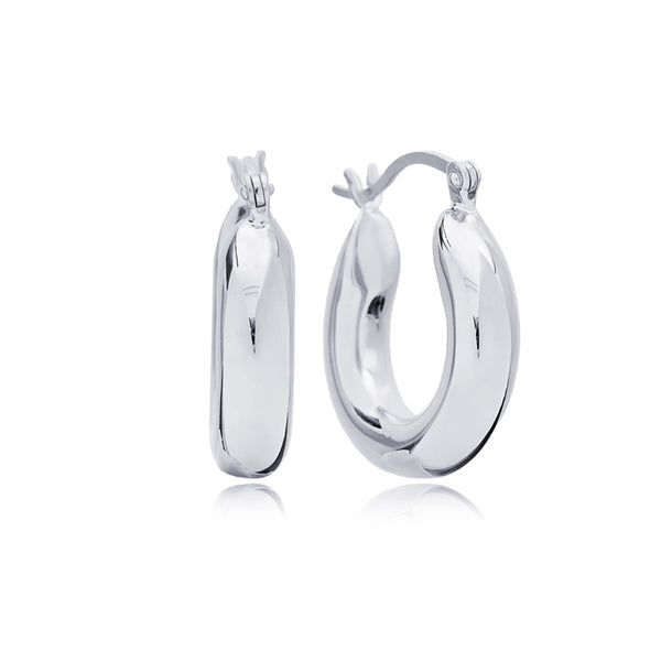 CLASSIC SILVER HOOPS